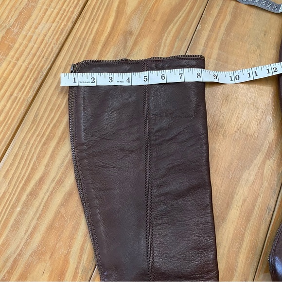 FRYE Steffi Leather Zip Tall Boot in Brown - Picture 12 of 12